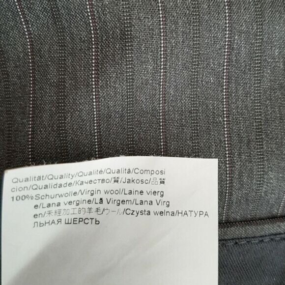 BOSS Hugo Boss Pasolini Movie 100% Wool Pin Stripe Formal Trousers Men's Sz 40 R - Picture 8 of 10